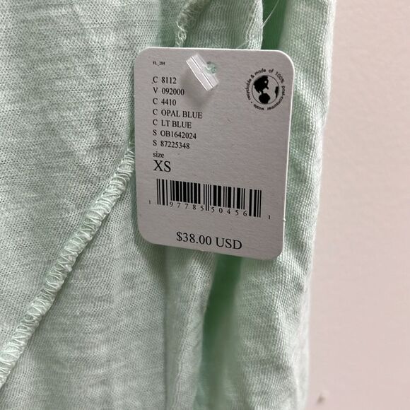 Free People We The Free Regan Tee Opal Blue XS - Picture 3 of 6